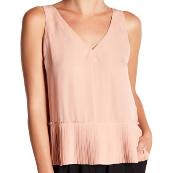 Rebecca Taylor Tops - NWT REBECCA TAYLOR Penelope Silk Pleat Hem Tank 4